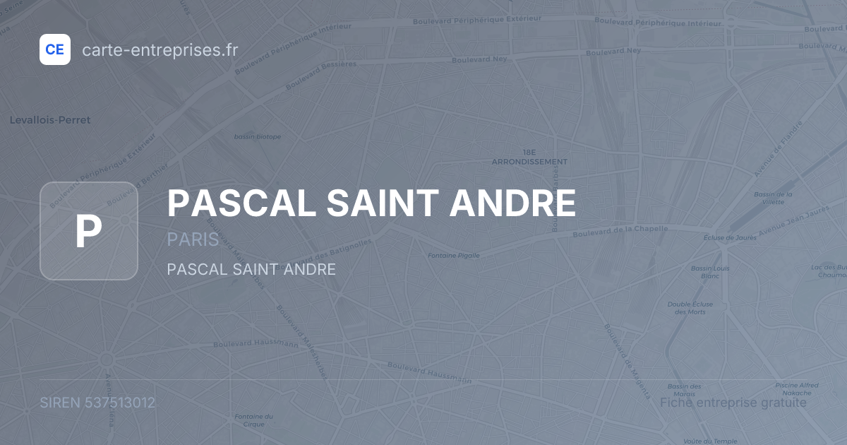 PASCAL SAINT ANDRE — 537513012 — fiche entreprise