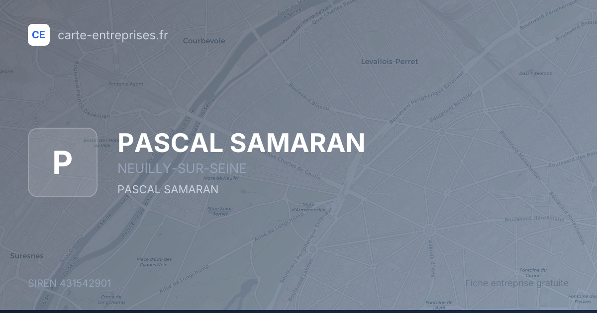 PASCAL SAMARAN — 431542901 — fiche entreprise