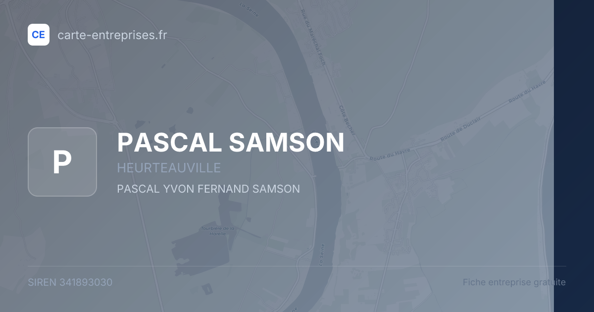 PASCAL SAMSON — 341893030 — fiche entreprise