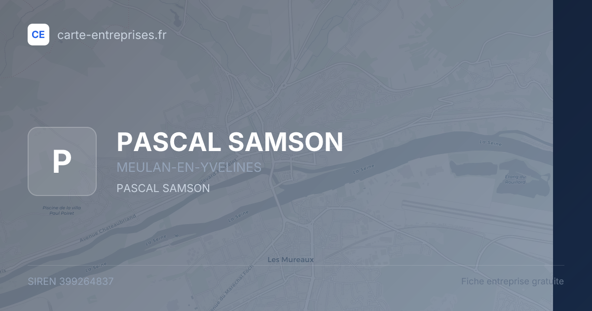 PASCAL SAMSON — 399264837 — fiche entreprise