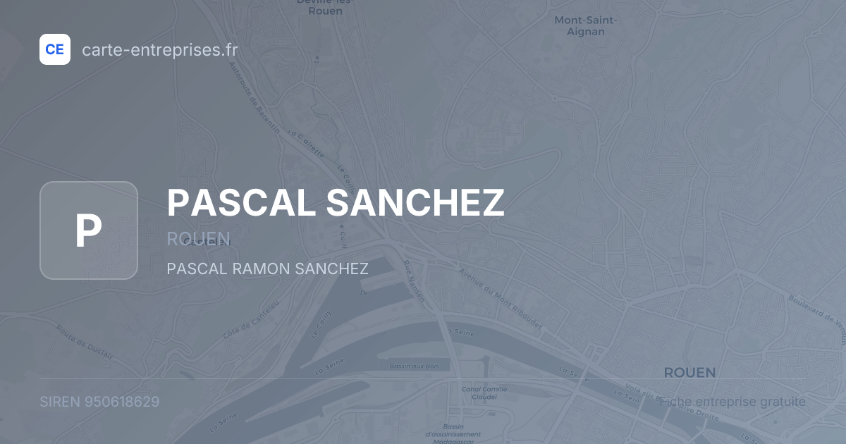 PASCAL SANCHEZ — 950618629 — fiche entreprise