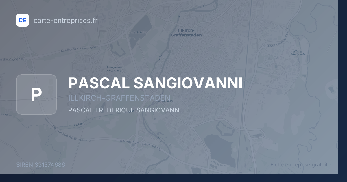 PASCAL SANGIOVANNI — 331374686 — fiche entreprise