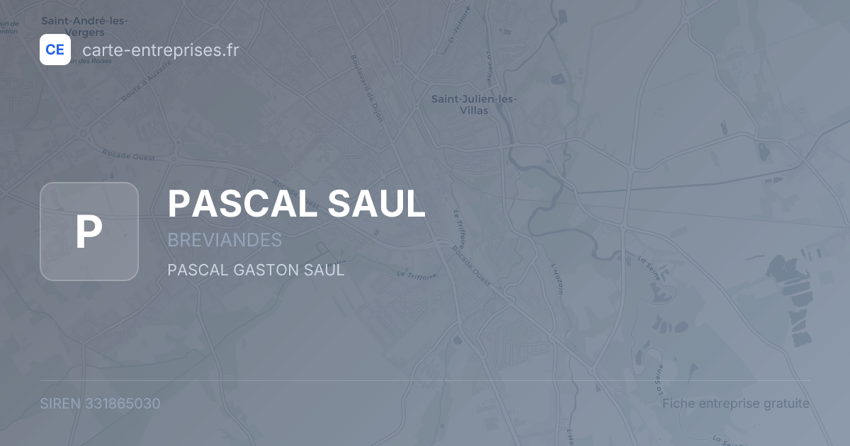 PASCAL SAUL — 331865030 — fiche entreprise