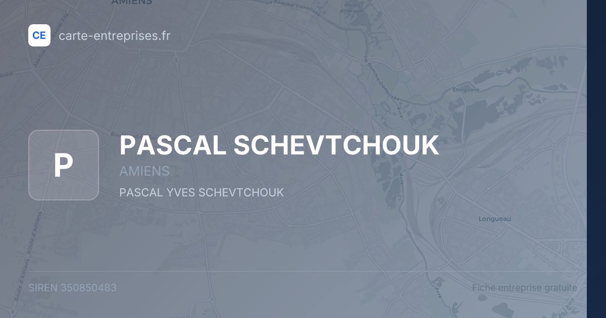 PASCAL SCHEVTCHOUK — 350850483 — fiche entreprise