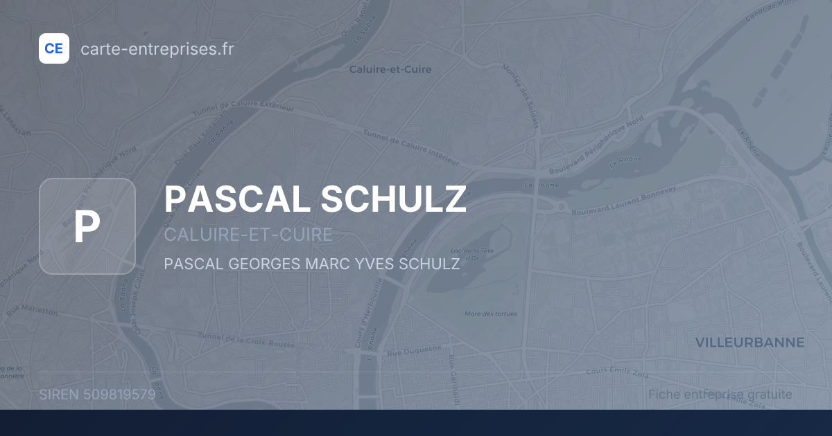 PASCAL SCHULZ — 509819579 — fiche entreprise