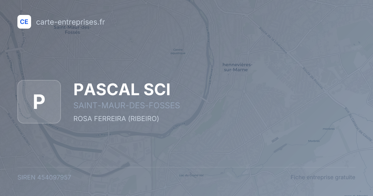 PASCAL SCI — 454097957 — fiche entreprise