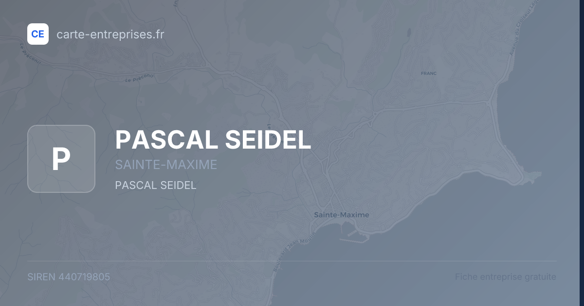 PASCAL SEIDEL — 440719805 — fiche entreprise