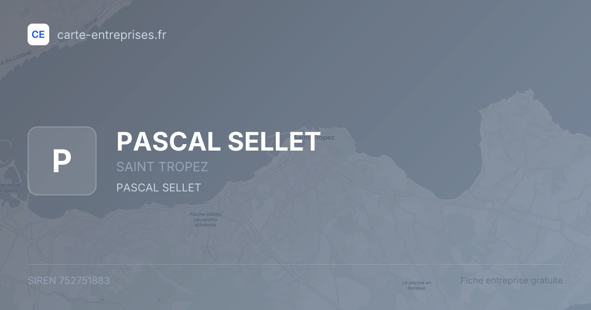 PASCAL SELLET — 752751883 — fiche entreprise