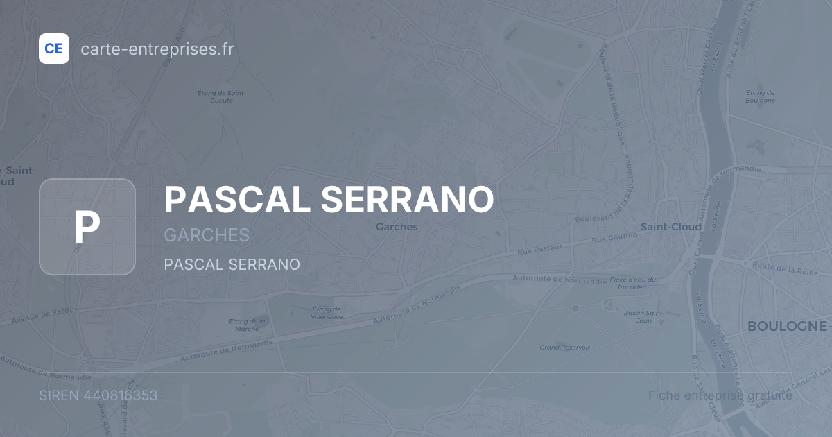 PASCAL SERRANO — 440816353 — fiche entreprise