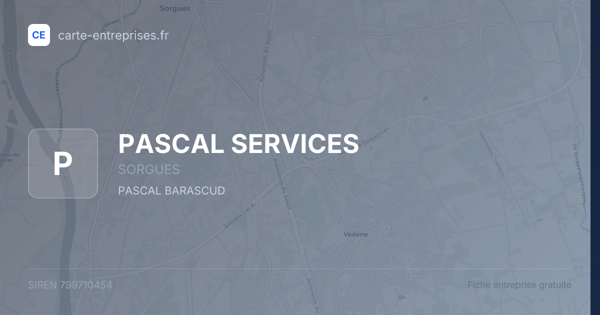 PASCAL SERVICES — 799710454 — fiche entreprise