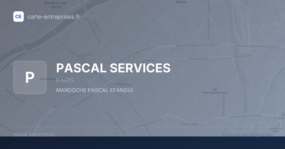 PASCAL SERVICES — 940305030 — fiche entreprise