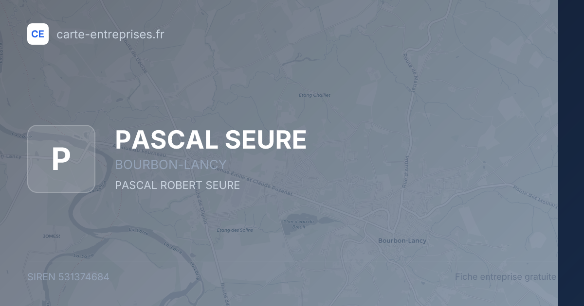 PASCAL SEURE — 531374684 — fiche entreprise
