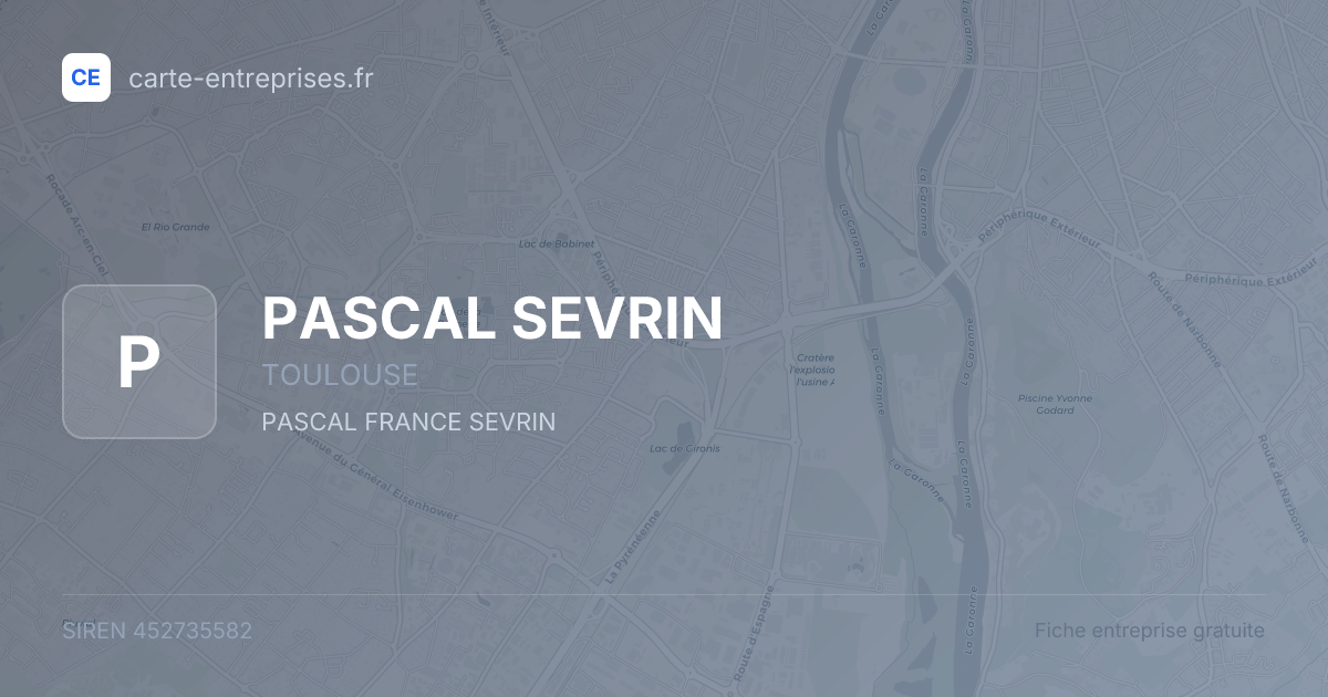 PASCAL SEVRIN — 452735582 — fiche entreprise