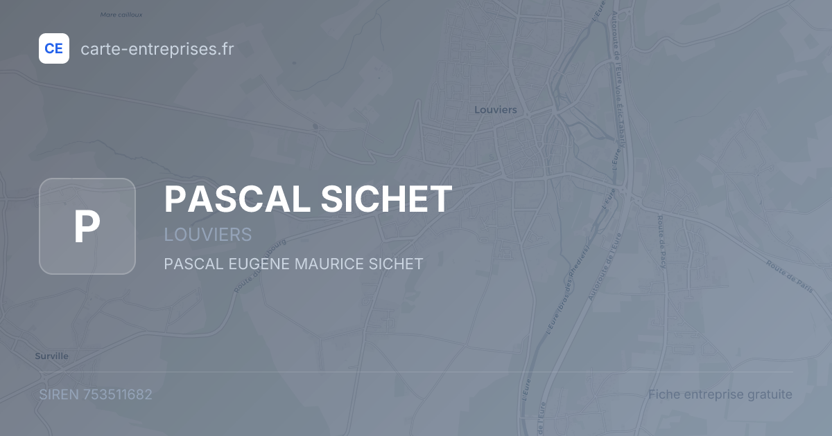 PASCAL SICHET — 753511682 — fiche entreprise