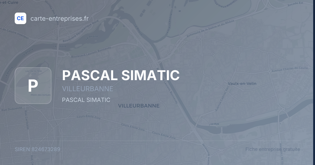 PASCAL SIMATIC — 824673289 — fiche entreprise