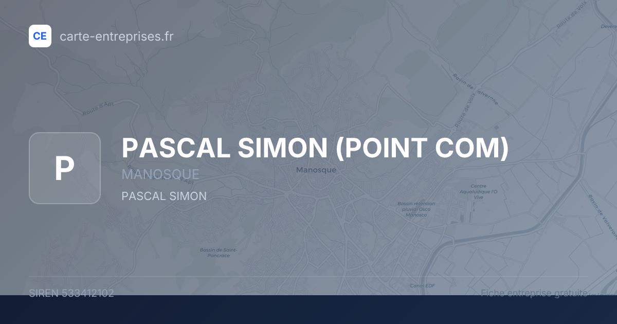 PASCAL SIMON (POINT COM) — 533412102 — fiche entreprise