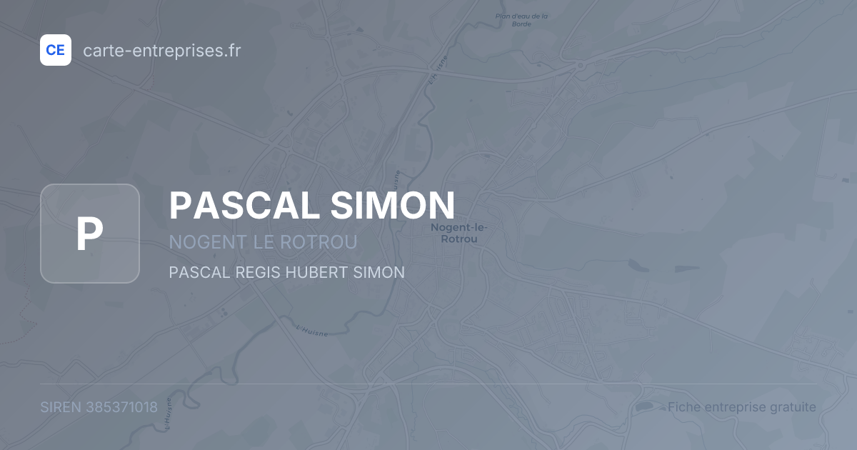 PASCAL SIMON — 385371018 — fiche entreprise