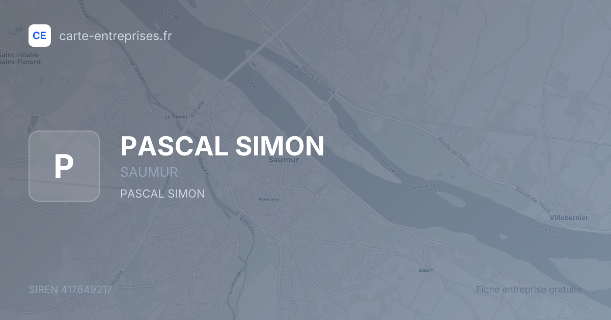 PASCAL SIMON — 417649217 — fiche entreprise