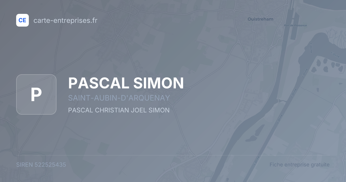 PASCAL SIMON — 522525435 — fiche entreprise