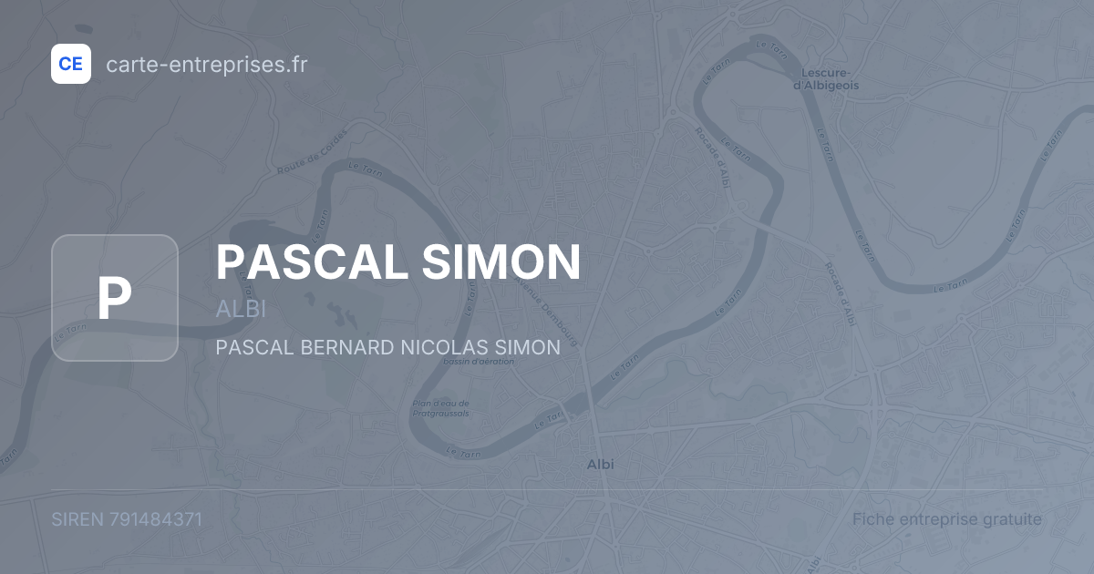 PASCAL SIMON — 791484371 — fiche entreprise
