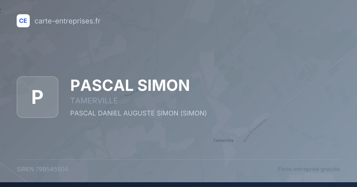 PASCAL SIMON — 799545504 — fiche entreprise