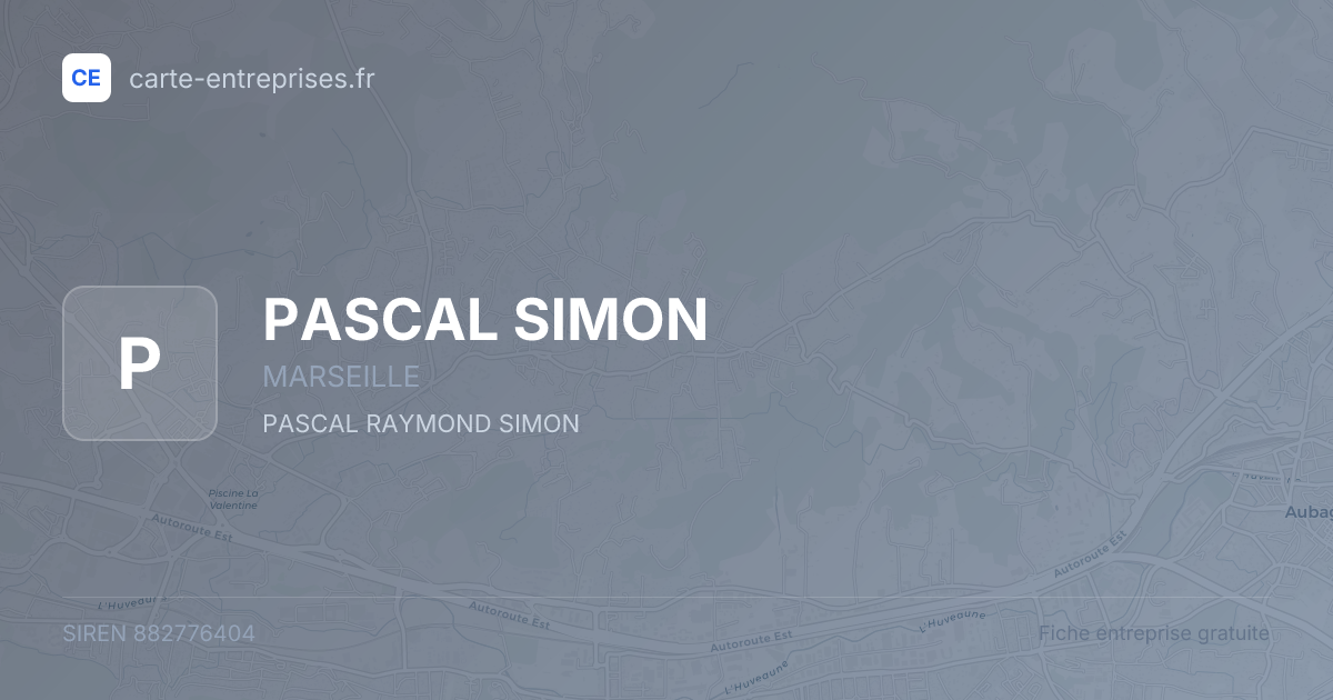 PASCAL SIMON — 882776404 — fiche entreprise