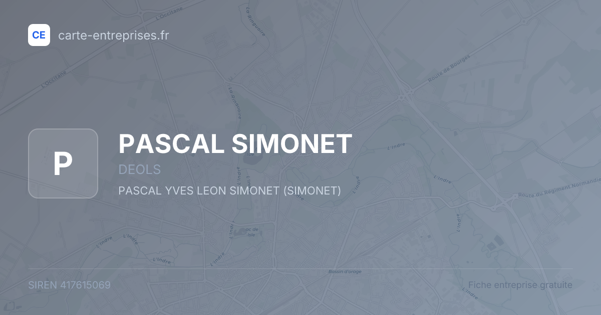 PASCAL SIMONET — 417615069 — fiche entreprise