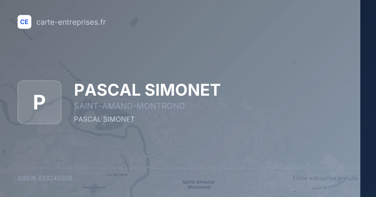PASCAL SIMONET — 433245008 — fiche entreprise