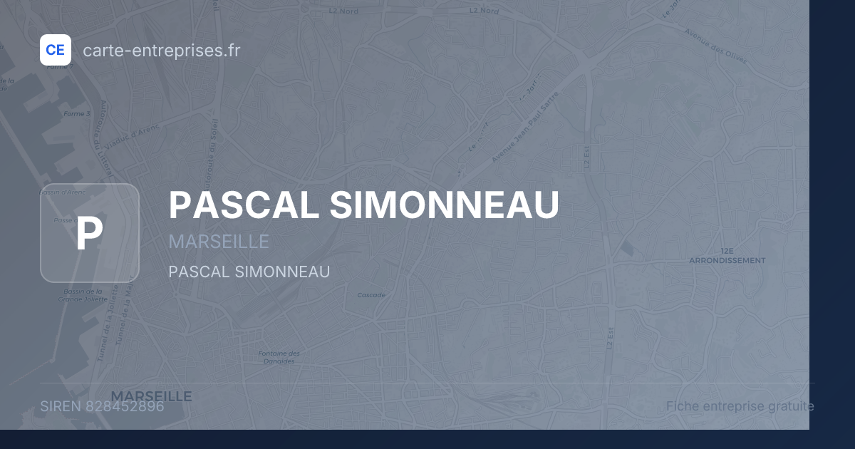 PASCAL SIMONNEAU — 828452896 — fiche entreprise