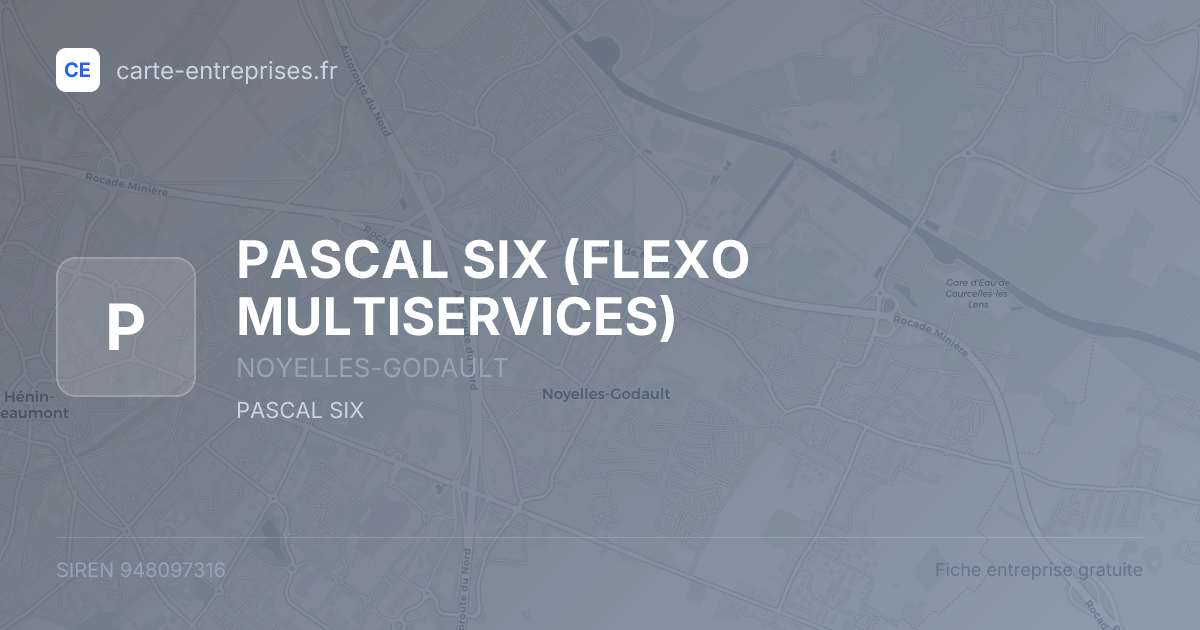 PASCAL SIX (FLEXO MULTISERVICES) — 948097316 — fiche entreprise