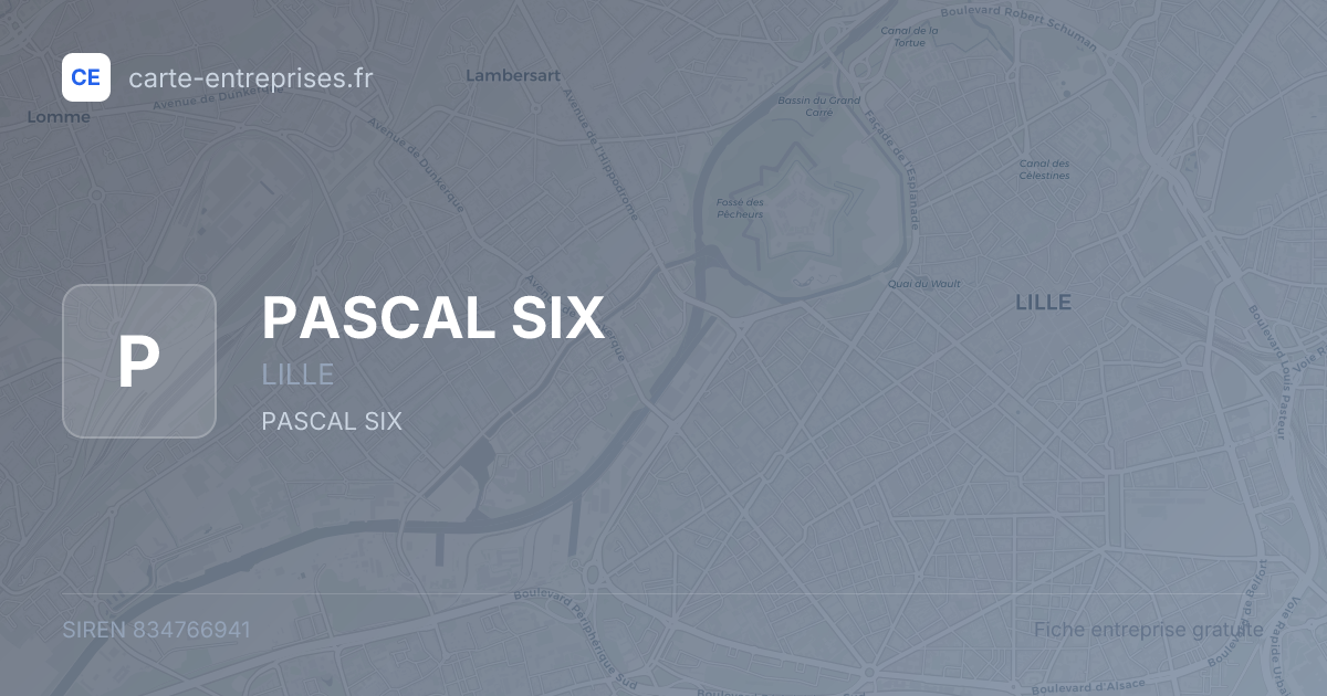 PASCAL SIX — 834766941 — fiche entreprise