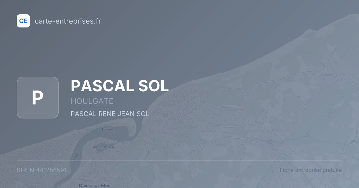 PASCAL SOL — 441256591 — fiche entreprise