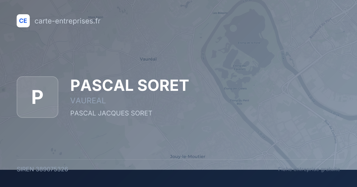 PASCAL SORET — 389075326 — fiche entreprise