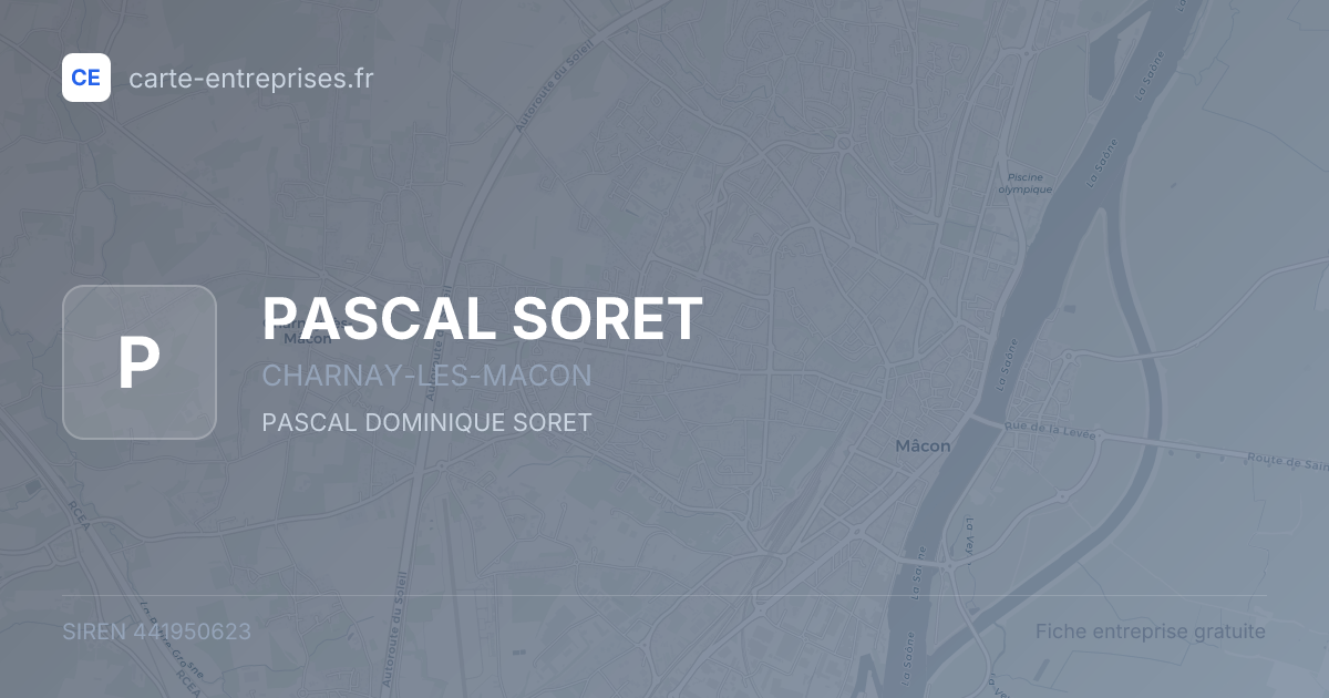 PASCAL SORET — 441950623 — fiche entreprise