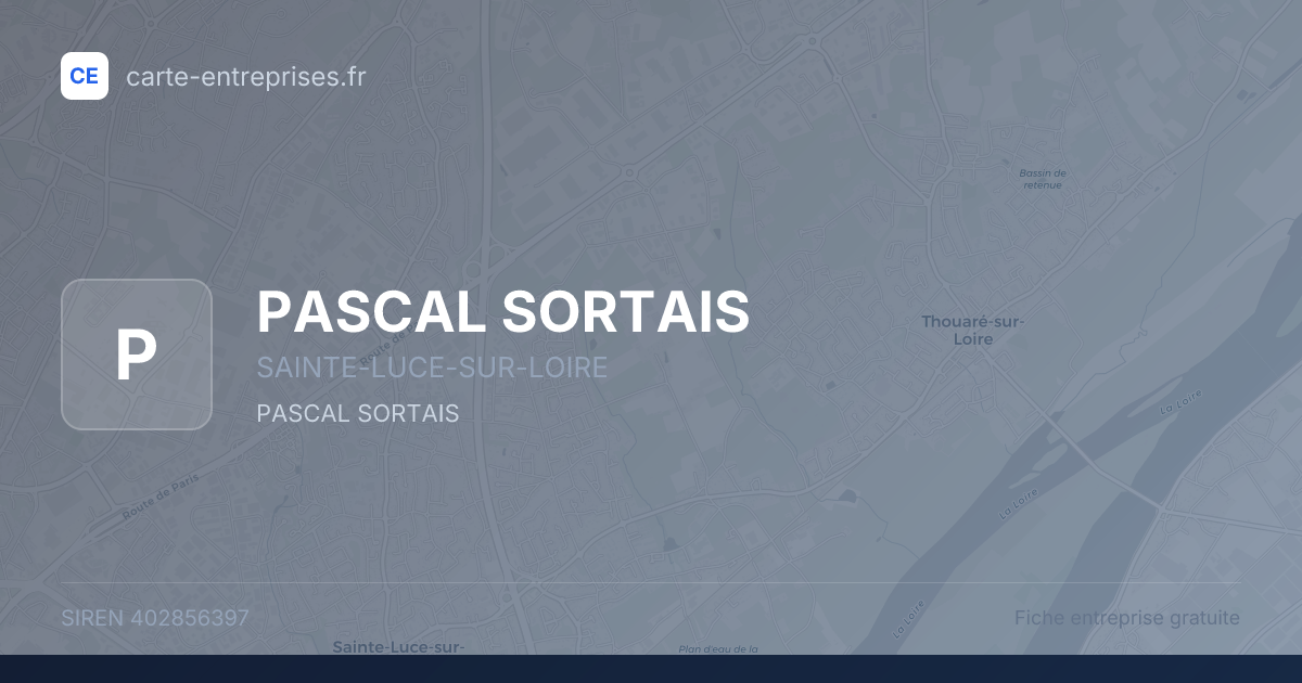 PASCAL SORTAIS — 402856397 — fiche entreprise