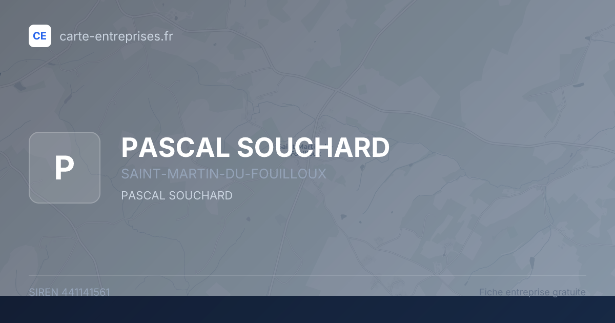 PASCAL SOUCHARD — 441141561 — fiche entreprise