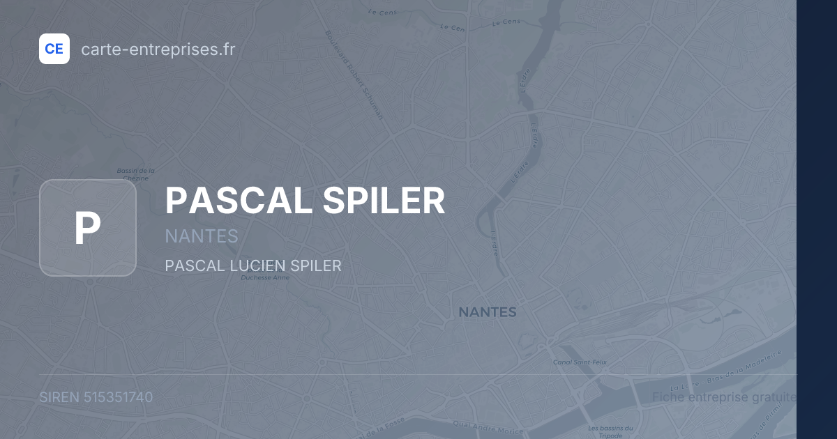 PASCAL SPILER — 515351740 — fiche entreprise