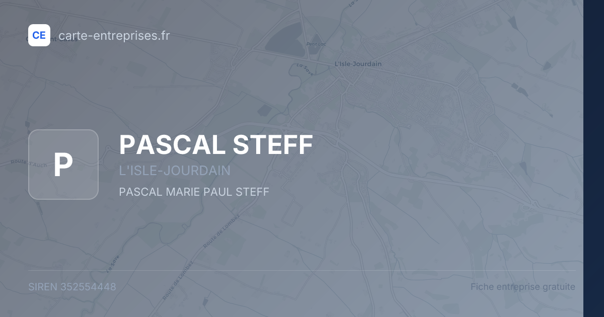PASCAL STEFF — 352554448 — fiche entreprise