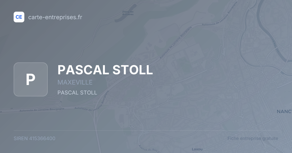 PASCAL STOLL — 415366400 — fiche entreprise