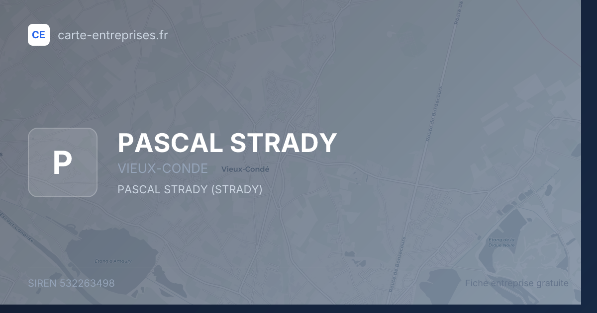 PASCAL STRADY — 532263498 — fiche entreprise