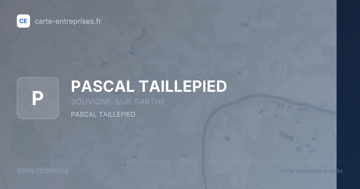 PASCAL TAILLEPIED — 792895856 — fiche entreprise