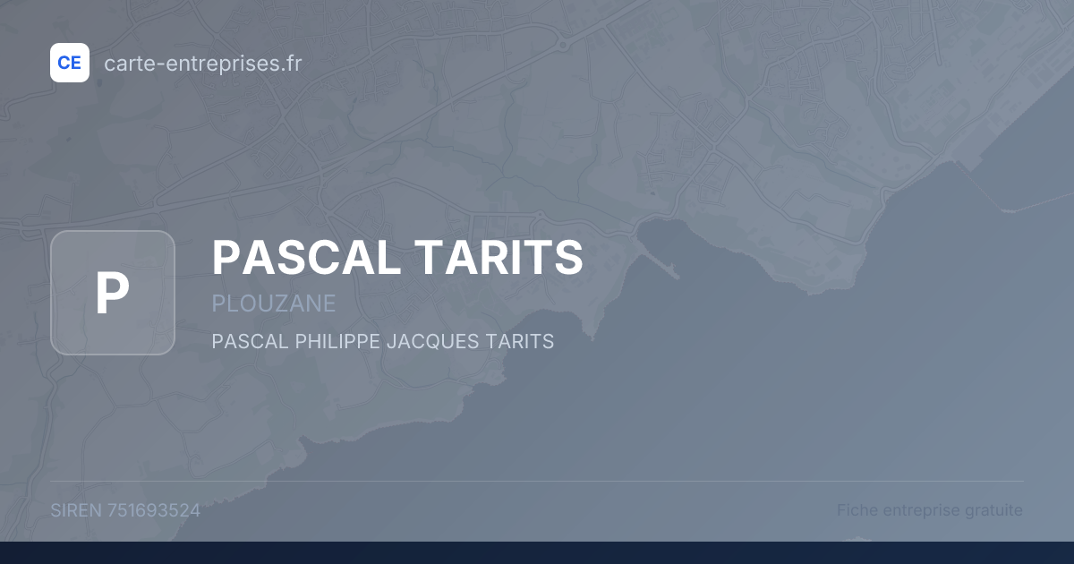 PASCAL TARITS — 751693524 — fiche entreprise