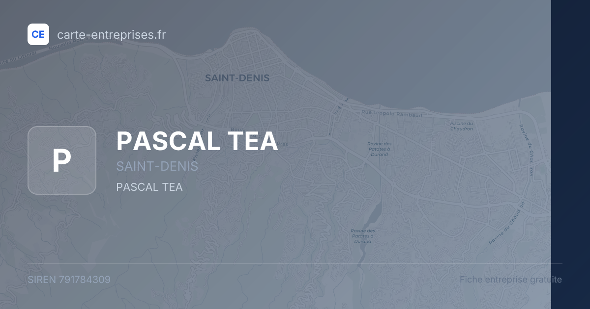 PASCAL TEA — 791784309 — fiche entreprise