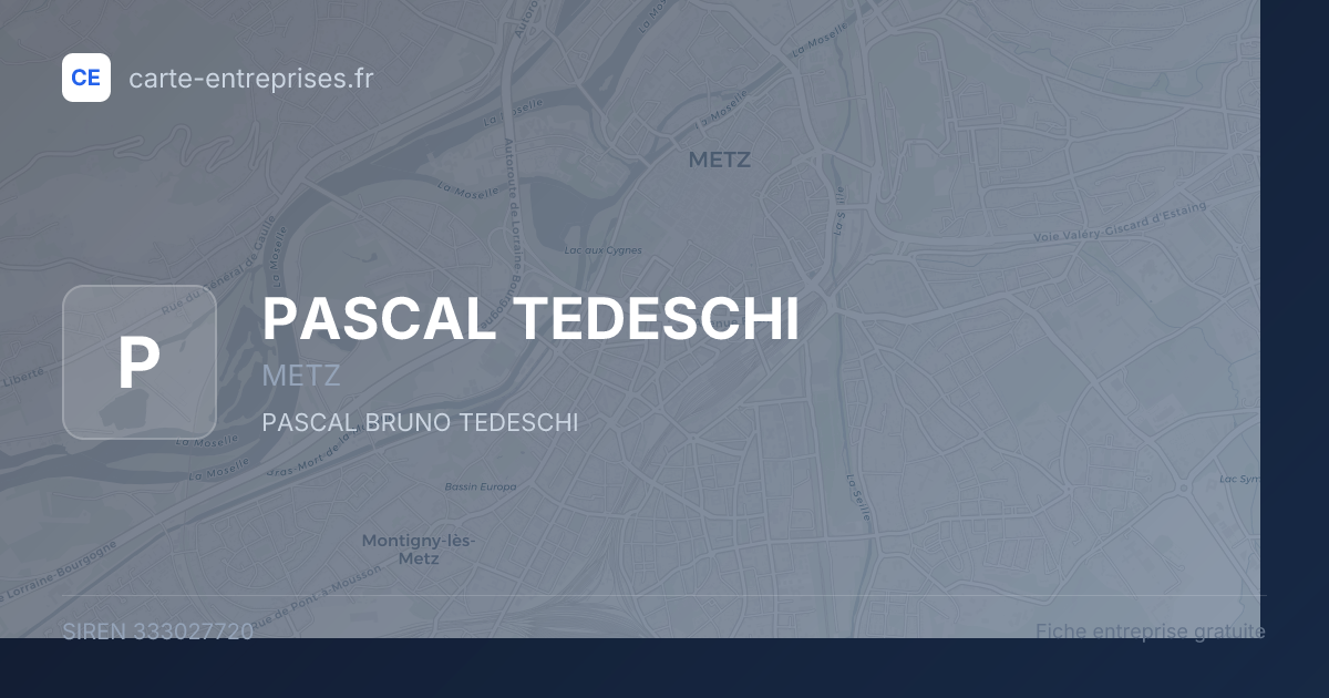 PASCAL TEDESCHI — 333027720 — fiche entreprise