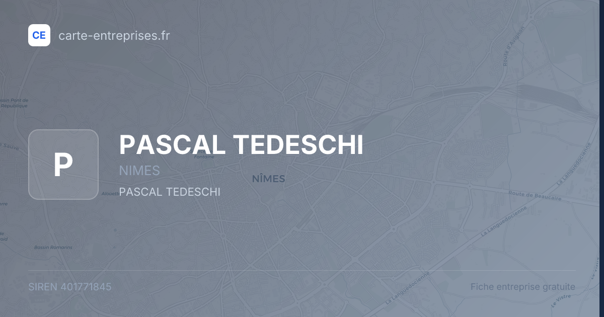 PASCAL TEDESCHI — 401771845 — fiche entreprise