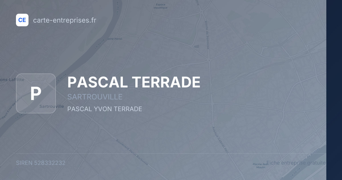 PASCAL TERRADE — 528332232 — fiche entreprise