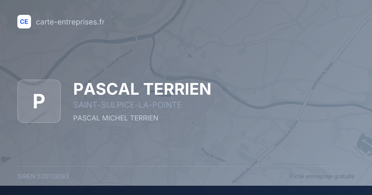 PASCAL TERRIEN — 520113093 — fiche entreprise