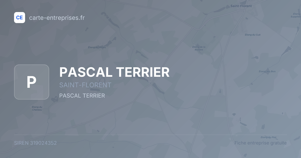 PASCAL TERRIER — 319024352 — fiche entreprise