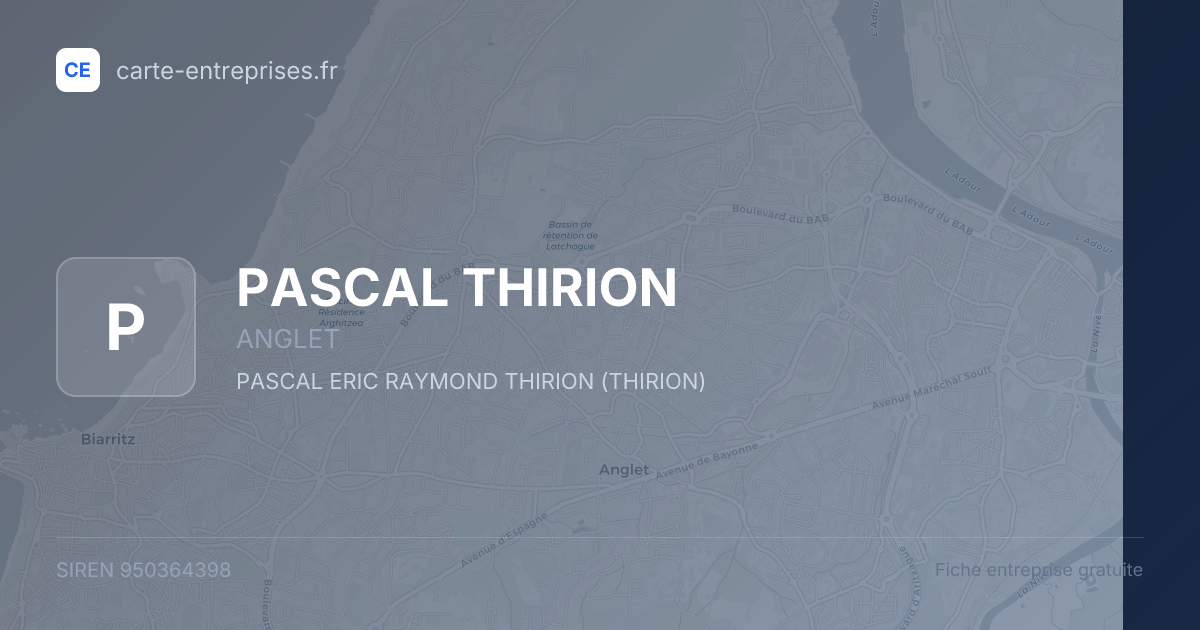 PASCAL THIRION — 950364398 — fiche entreprise