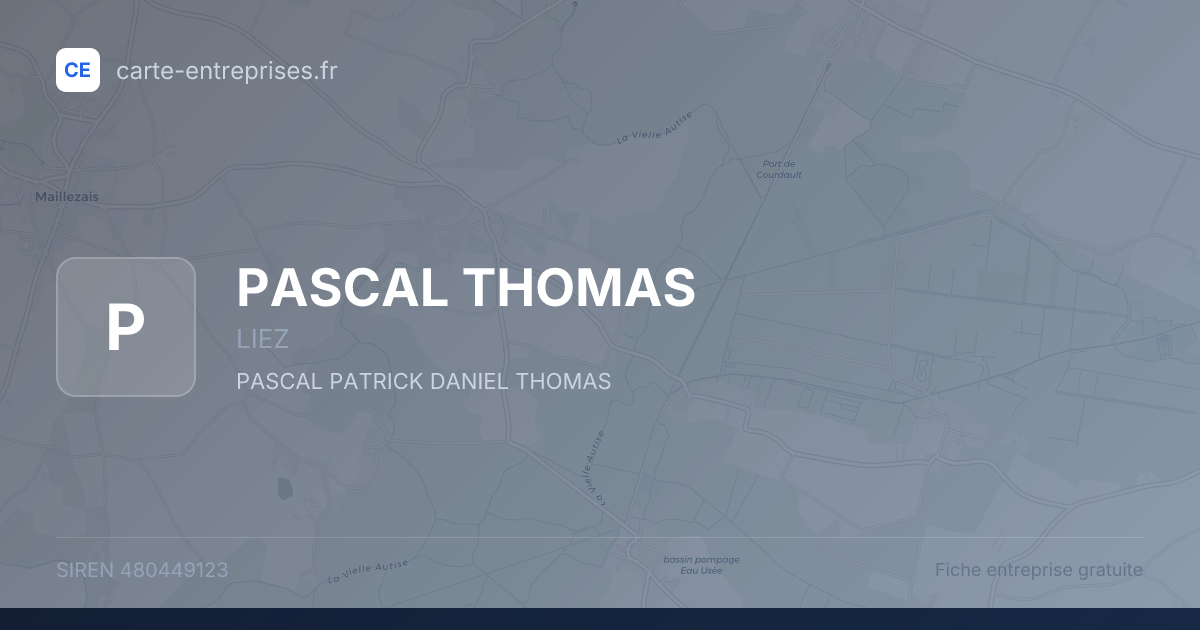 PASCAL THOMAS — 480449123 — fiche entreprise
